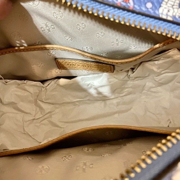 🌸NEW🟡Tory Burch Blake Printed Multi Essentials Wristlet pouch bag & wallet - Picture 10 of 15